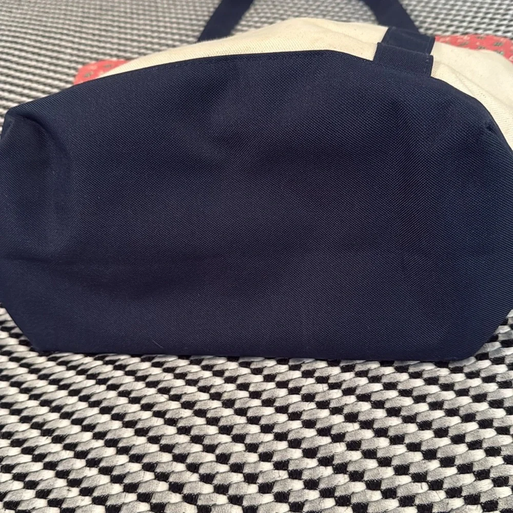 Delta Zeta Vineyard Vines Cream and Red Canvas Tote Bag. - Picture 5 of 5
